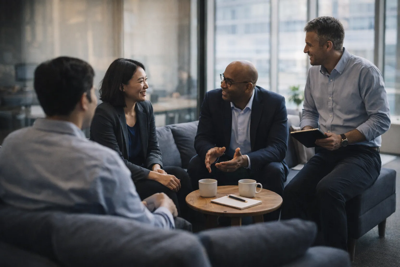 Advisors collaborating as part of the client team