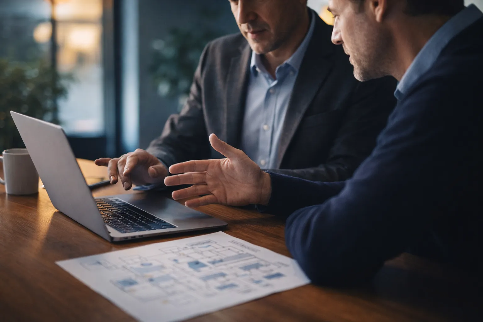 Integritas advisors collaborating with a client