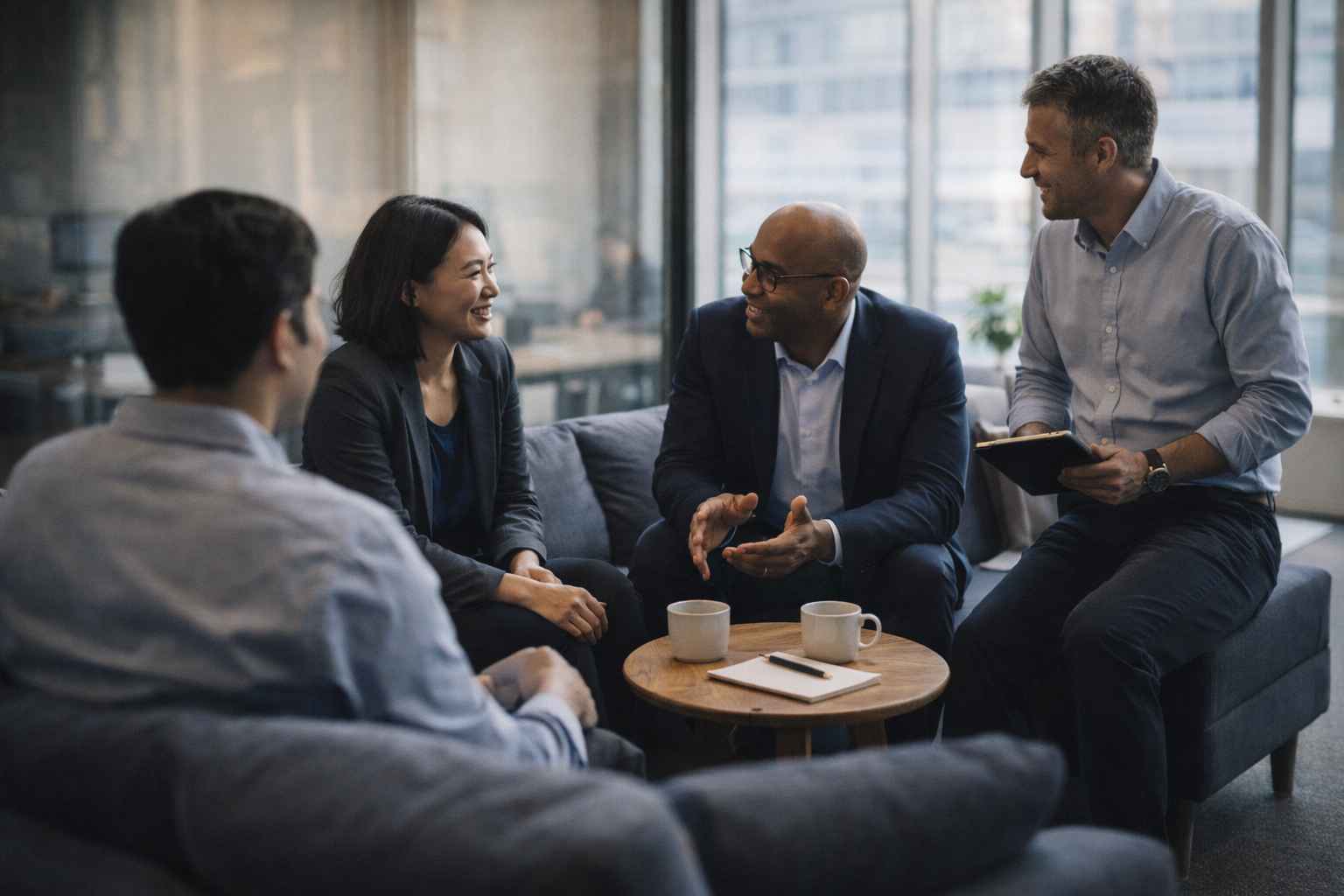 Advisors collaborating as part of the client team